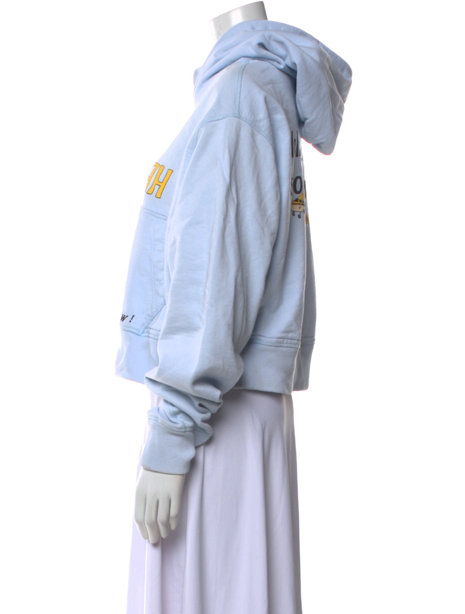 Helmut Lang Graphic Print Mock Neck Sweatshirt